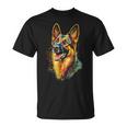 ジャーマンシェパード 犬 モチーフ ペット イラスト ジャーマンシェパード Tシャツ