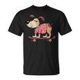 スケートボード犬 – 楽しい漫画のペット Tシャツ