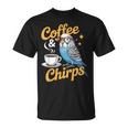 セキセイインコ コーヒー チャープス セキセイインコ Tシャツ