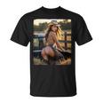 セクシーガールグラフィックtシャツ カウガールピンナップガール 4 Tシャツ