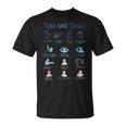 ダイバーハンドサイン 面白いスキューバダイビングシグナル チームスクワッドダイブ Tシャツ