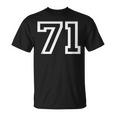 ナンバー71 代表チームスポーツチーム 誕生日 年齢 年 Tシャツ
