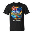 ニュージーランド国旗 旅行 お土産 ニュージーランド人 Nz キウイバード 長袖tシャツ Tシャツ