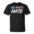 ノー・モア・ヘイト トランスジェンダーを支援しよう Tシャツ
