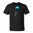 パラオ国旗 パラオ国旗 パラオ愛国国旗 Tシャツ