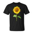 ヒマワリ 夏 花 庭 自然 Tシャツ