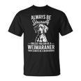 ビィ・ア・ワイマラナーおもしろいワイマラナー Tシャツ