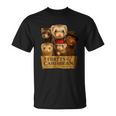 フェレット海賊アドベンチャークルー–面白い動物のパロディポスター Tシャツ