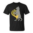 フレンチホルンを弾く猫 クール ミュージシャン オーケストラ Tシャツ