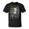 ブラームス愛好家 ハンガリー舞踊 ポートレート&シグネチャーミュージック Tシャツ