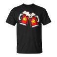 ベトナム国旗ビールジョッキ クールなベトナムビール Tシャツ