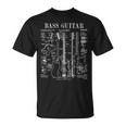 ベースプレーヤー ベーシスト 楽器 ミュージシャン ヴィンテージ 特許 Tシャツ