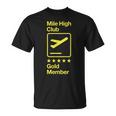 マイルハイクラブ ゴールドメンバー Tシャツ