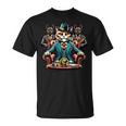 マフィア ボス 猫 葉巻 ギャング ブルドッグ Tシャツ