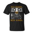 ミュージックdjs オールドスクールvs ニュースクールターンテーブル Tシャツ
