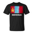モンゴル国旗tシャツ Tシャツ