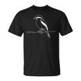 ラインアート 鳥・鳥類学者 ノーザンモズ Tシャツ
