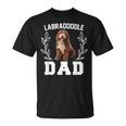 メンズ ラブラドゥードル お父さん 面白いクロスブリード 犬好きの方へのギフトに Tシャツ