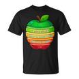 リンゴの力シリーズ リンゴのエネルギー リンゴ スライス 充電 バッテリー 残量 おもしろみ ユニーク Tシャツ