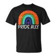 レインボーフラッグ プライド アリー ゲイプライド 月 Lgbtq Ally Lgbt Tシャツ