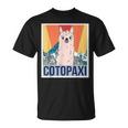 レトロ国立公園 エクアドル コトパクシ ラマ キャンプ Tシャツ