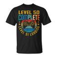レベル50 コンプリートレベル51 ローディング 50歳の誕生日 ビデオゲーマー Tシャツ