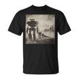 ロボットの行進、Sf、ロボット 長袖tシャツ Tシャツ