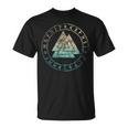 ヴァルクナット オーディンシンボル ケルトノット 北欧バイキング ルーン文字 Tシャツ
