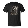 ヴィンテージ スモーキングプードル ファニー 犬 父の日 Tシャツ