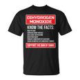 一酸化二水素 アウェアネス Dhmo Ban Tシャツ