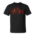 上海スカイライン ハートビート 中国 上海大好きi Lovehanghai China Tシャツ