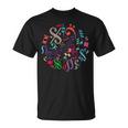 丸い色の音符、記号、サイン、ミュージシャン Tシャツ
