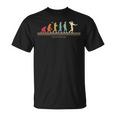 人間のボディビルダーへの進化 Tシャツ