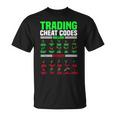 取引チートコードローソク足パターン、面白い株トレーダー Tシャツ