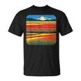 夏をテーマにしたカラフルな花畑 Tシャツ