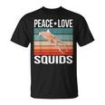 平和 ラブイカレトロ烏賊 Tシャツ