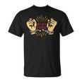 手錠ステイフリーtシャツ 伝統的な刑務所の刑務所休憩 Tシャツ
