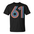 数字 61 61周年記念 男女 61歳の誕生日 Tシャツ