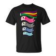 日本の伝統的な鯉鯉鯉のぼり旗 こどもの日 Tシャツ