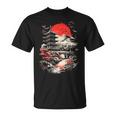 日本塔 富士山 桜 風景 ヴィンテージ Tシャツ