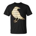 楽譜 カラス レイヴン 鳥 シルエット 音符 アート Tシャツ