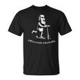 混乱を引き起こすためにオフ ダジャレ モアイ スクーター ミーム 像 ユーモア Tシャツ
