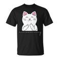 猫 中指 おもしろバッグ Tシャツ