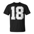 番号18シャツ、番号付き ヴィンテージ 18歳の誕生日 Tシャツ