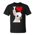 白いチワワ犬が大好き Tシャツ