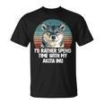 秋田犬と時間を過ごしたい 面白い秋田犬。 Tシャツ