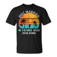 結婚記念日 結婚41年前 こんなに良い Tシャツ