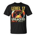 面白い17歳の誕生日 17歳 ギフト レベル17 アンロック Tシャツ