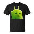 面白いエイリアン 猫 ミーム Glerp Glorp Zep Zep Tシャツ