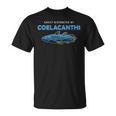 面白いシーラカンスス 魚愛好家 古典学者 長袖tシャツ Tシャツ